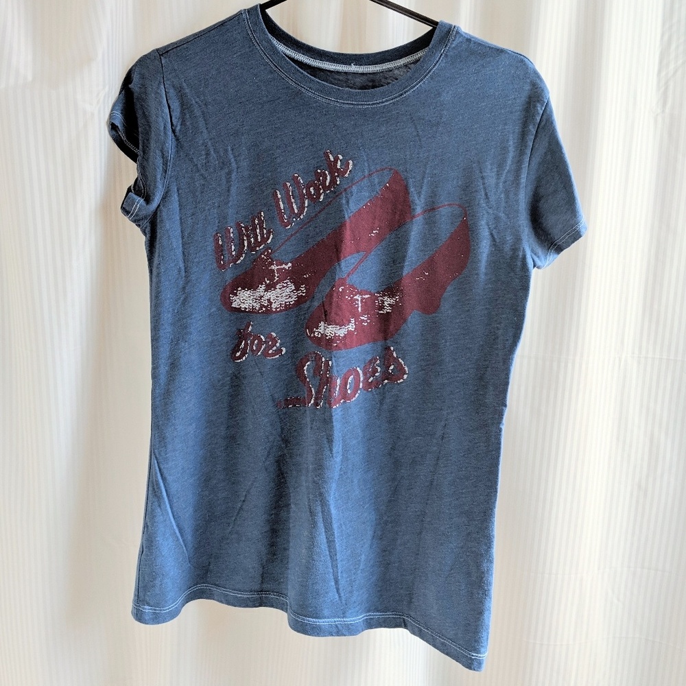 BOHO Wizard of Oz "Will Work for Shoes" T Shirt